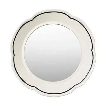 Espejo Hilma Ø36 cm - Off white-black - Broste Copenhagen