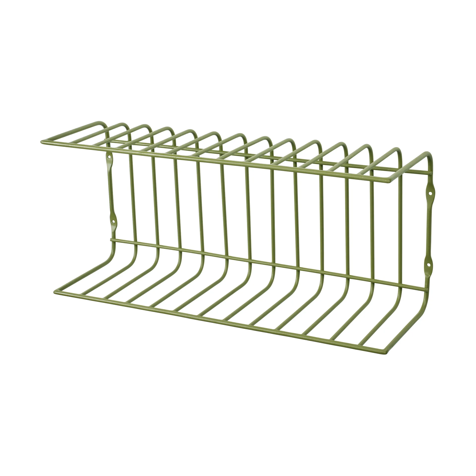Estantería de pared Maggie 40x12,5x18 cm, Army green Broste Copenhagen
