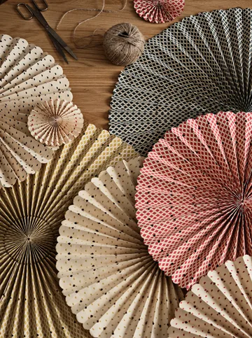 Estrella de adviento Stella rosette L Ø60 cm - Deep forest-natural - Broste Copenhagen