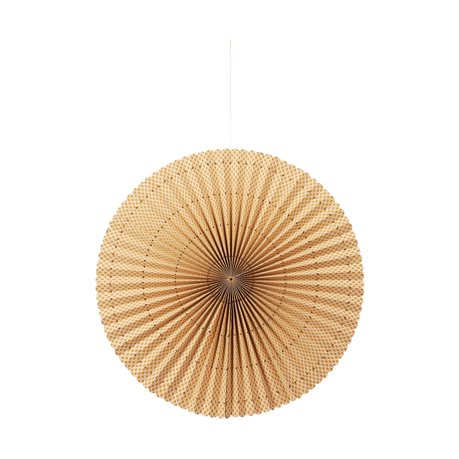 Estrella de adviento Stella rosette L Ø60 cm, Harvest gold-natural Broste Copenhagen