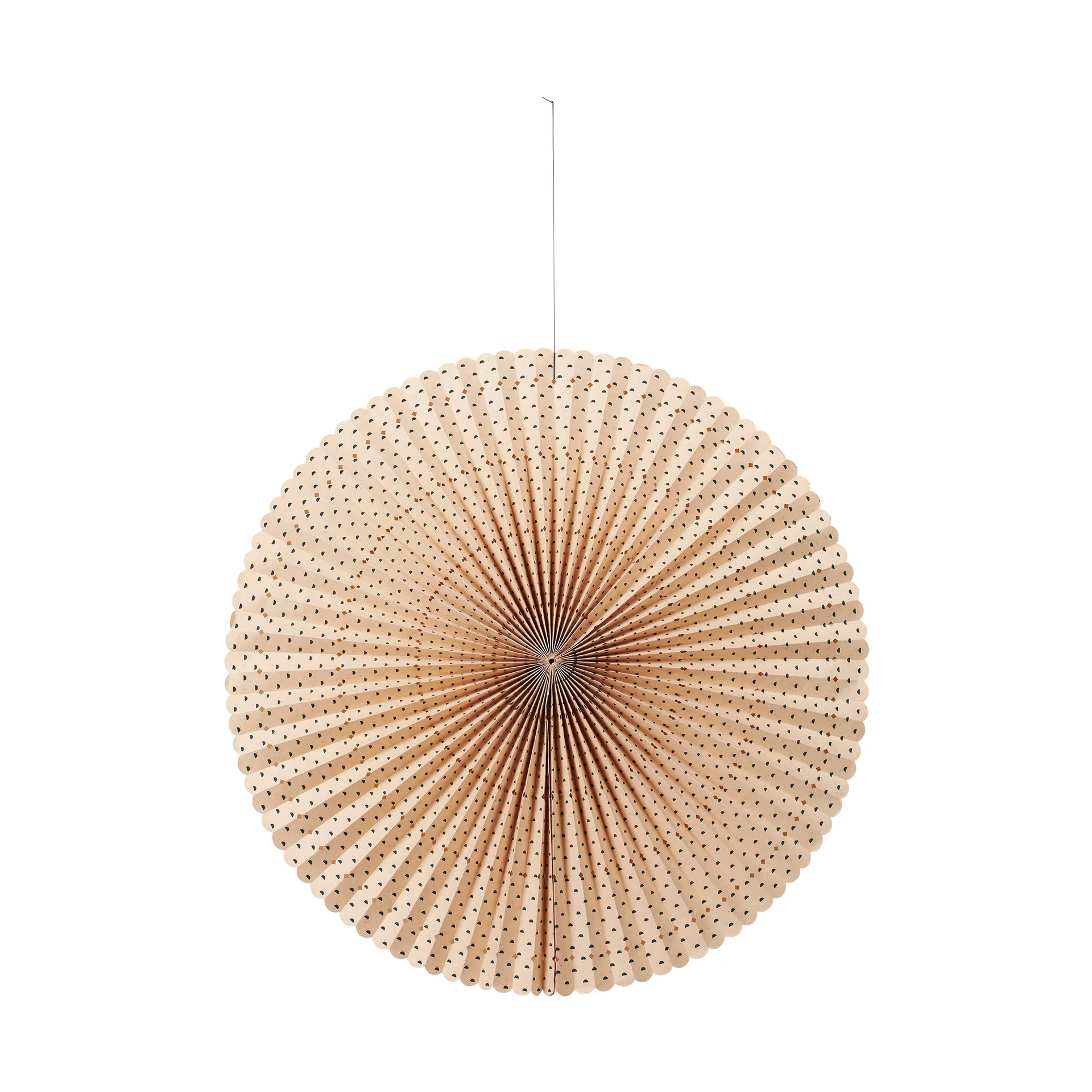 Estrella de adviento Stella rosette L Ø60 cm, Natural-forest green Broste Copenhagen