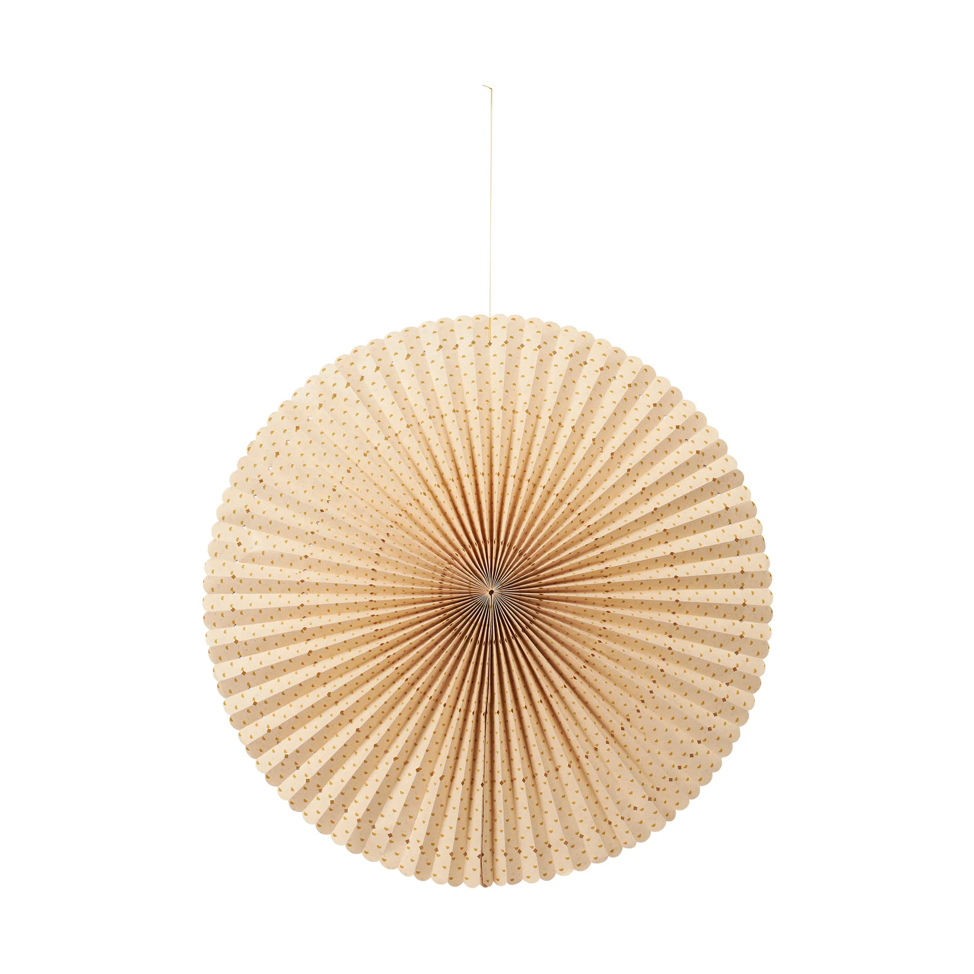 Estrella de adviento Stella rosette L Ø60 cm, Natural-harvest gold Broste Copenhagen