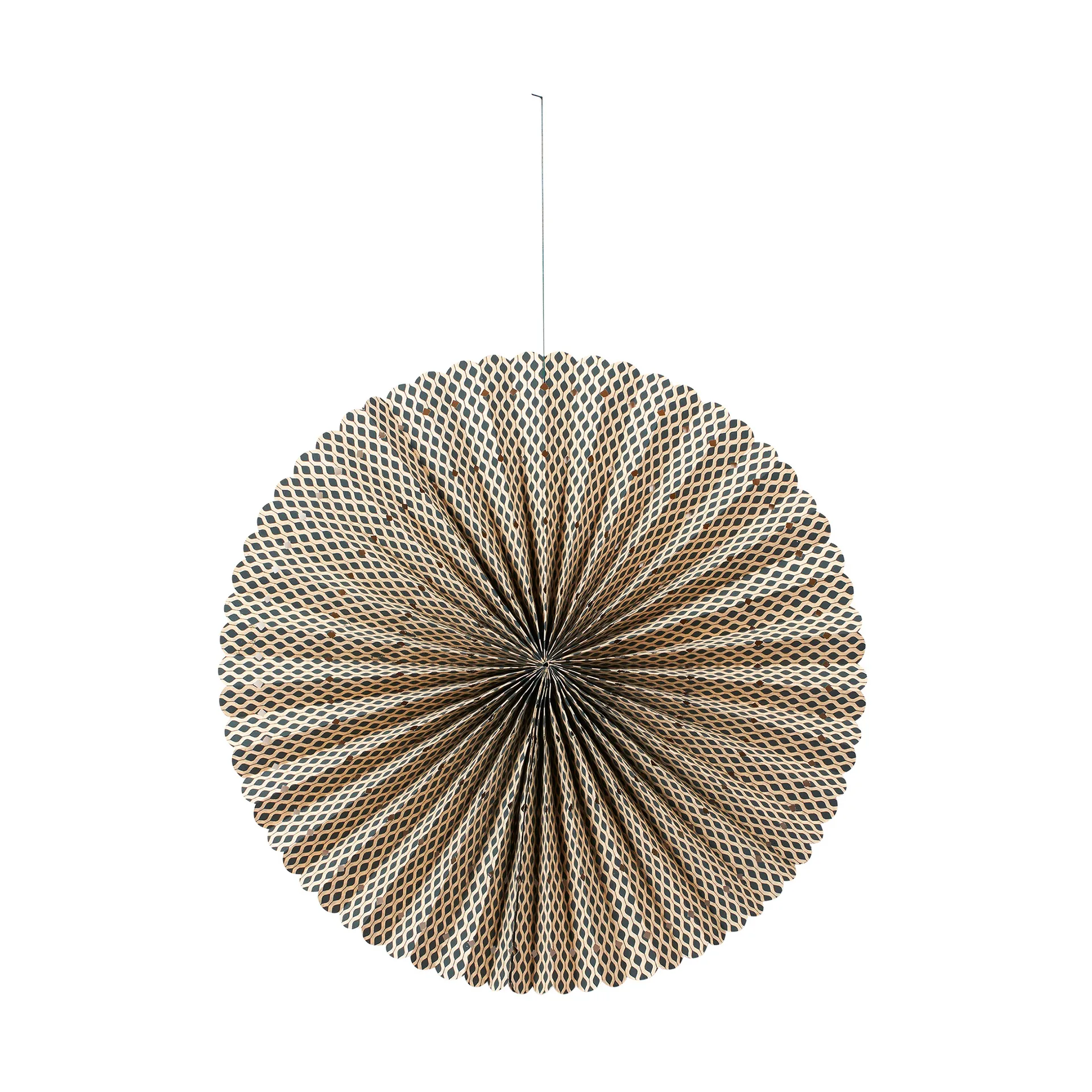 Estrella de adviento Stella rosette M Ø43 cm, Forest green-natural Broste Copenhagen
