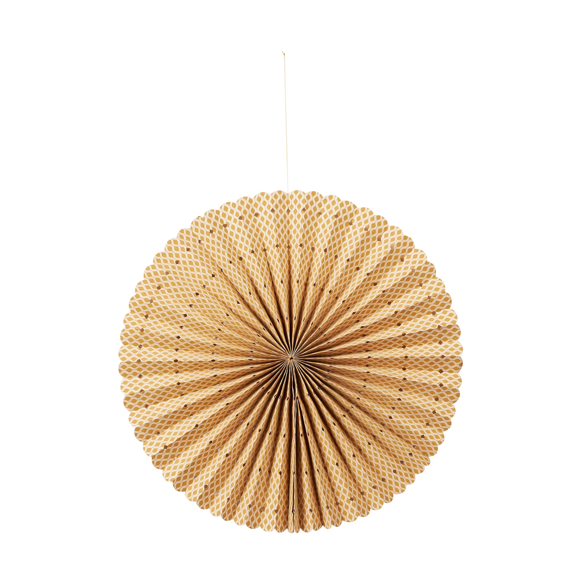 Estrella de adviento Stella rosette M Ø43 cm, Harvest gold-natural Broste Copenhagen