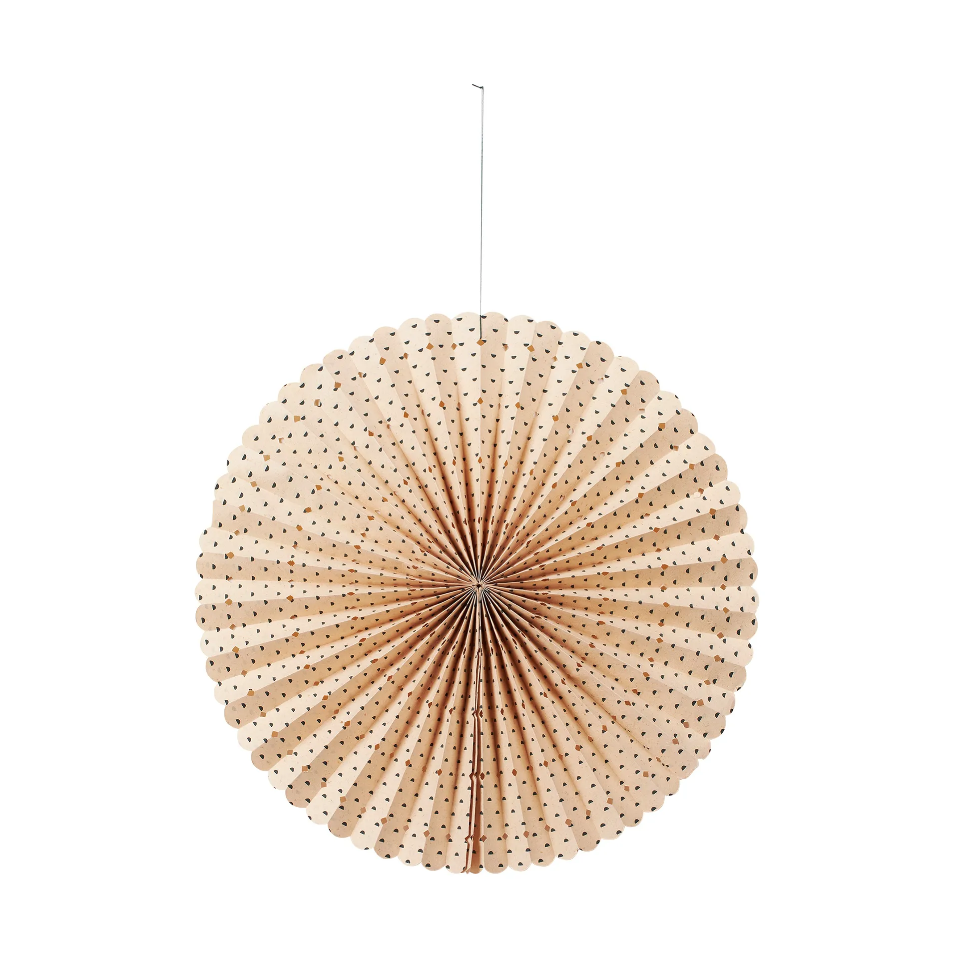 Estrella de adviento Stella rosette M Ø43 cm, Natural-forest green Broste Copenhagen