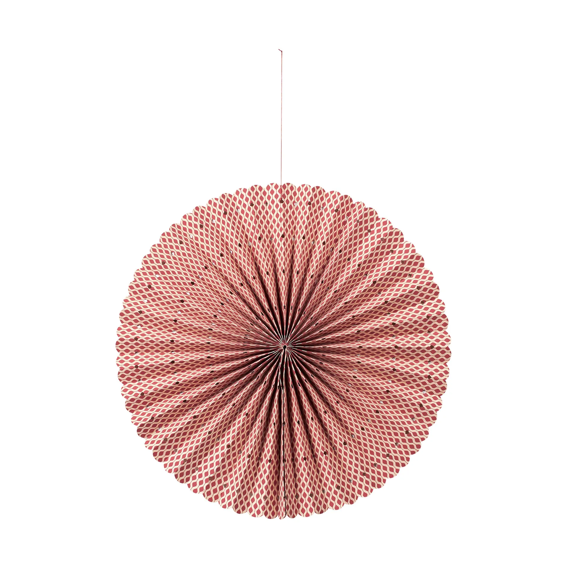 Estrella de adviento Stella rosette M Ø43 cm, Natural-pompeian red Broste Copenhagen
