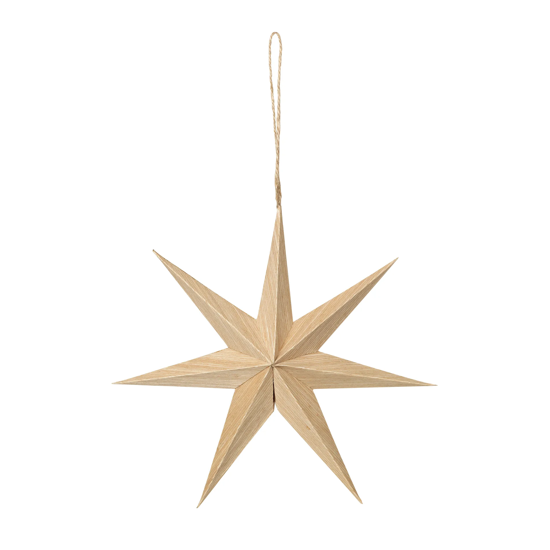 Estrella de madera Venice Ø20 cm, Natural Broste Copenhagen