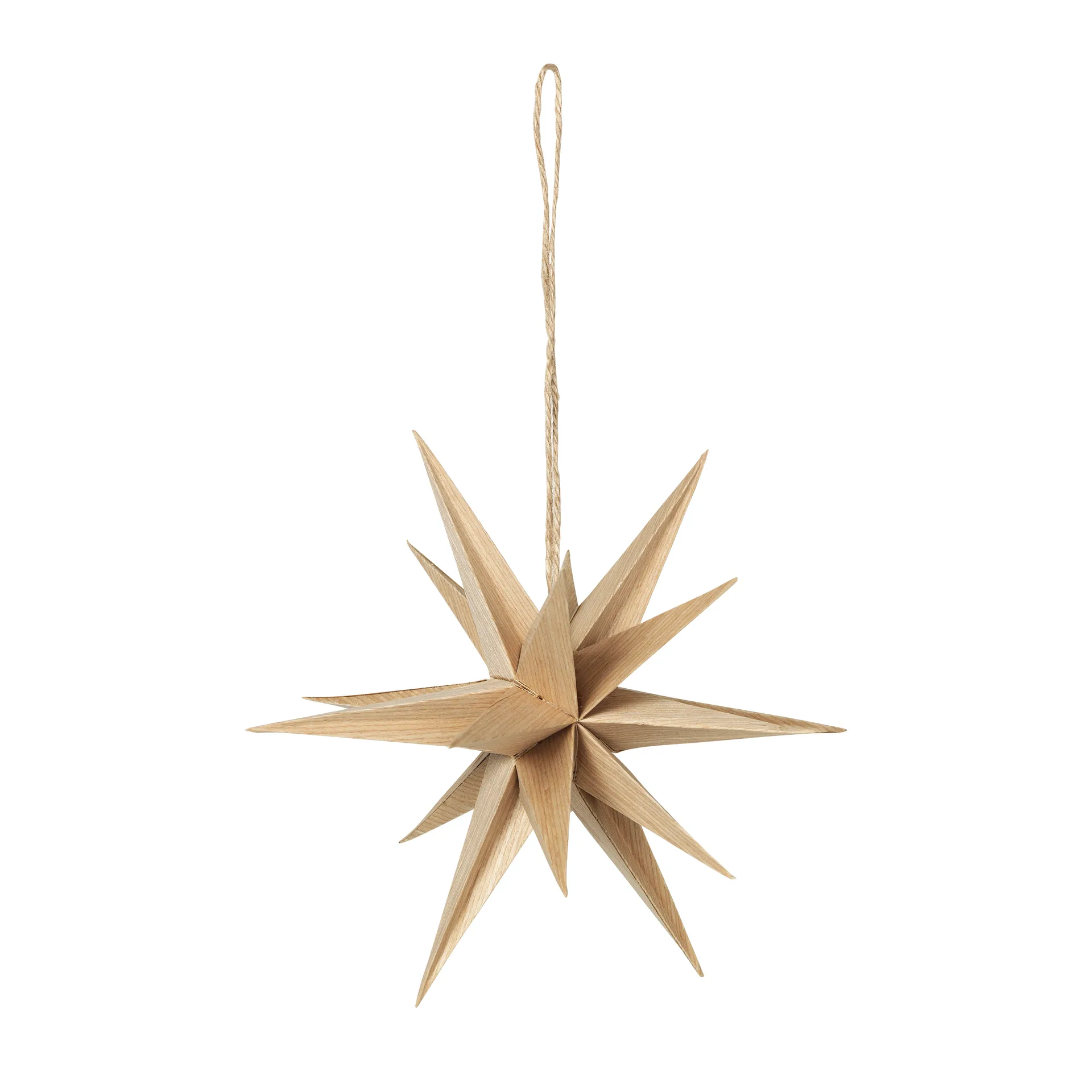 Estrella de madera Venus Ø20 cm, Natural Broste Copenhagen