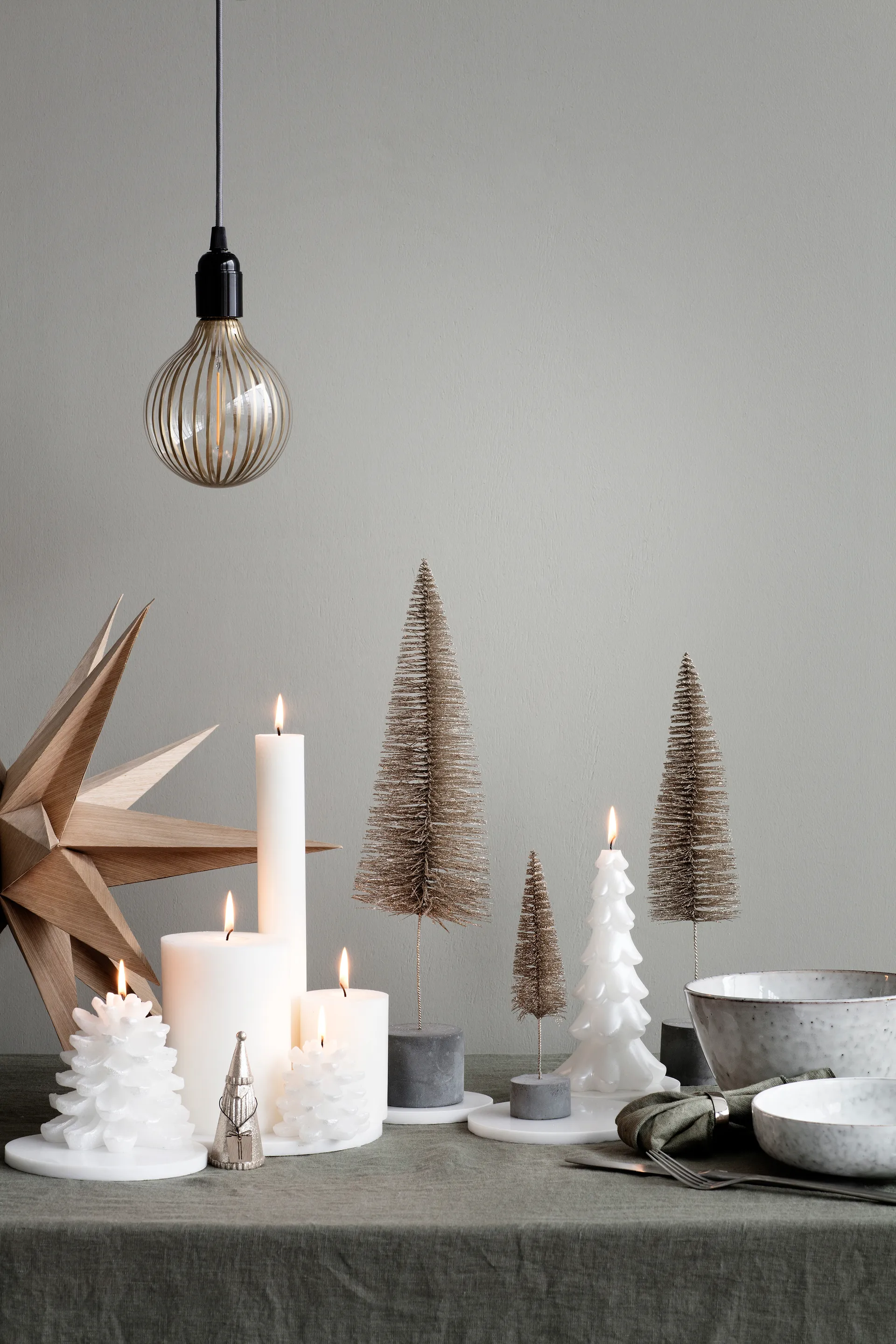 Estrella de madera Venus Ø55 cm, Natural Broste Copenhagen