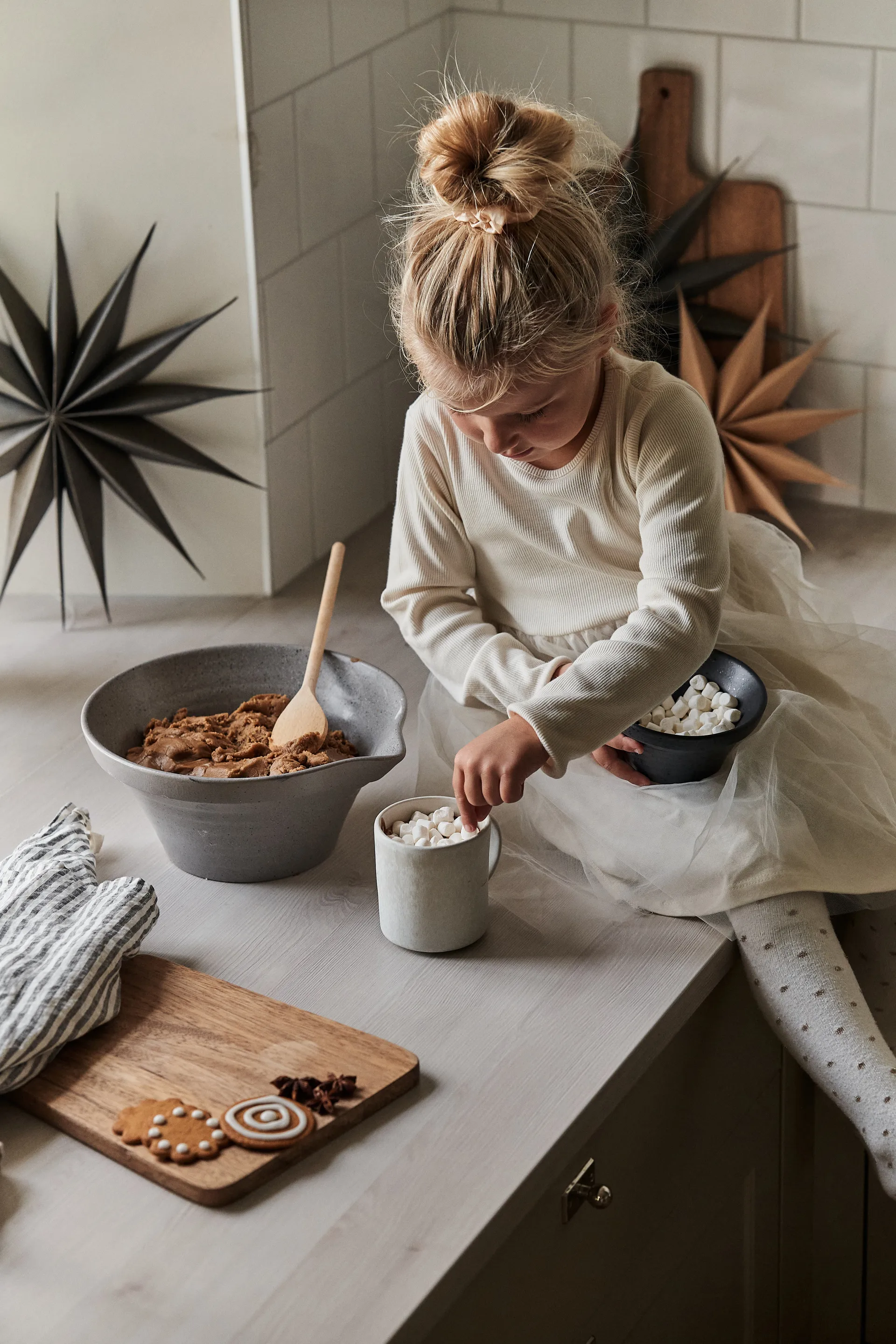 Estrella de Navidad Venok 40 cm, beige Broste Copenhagen