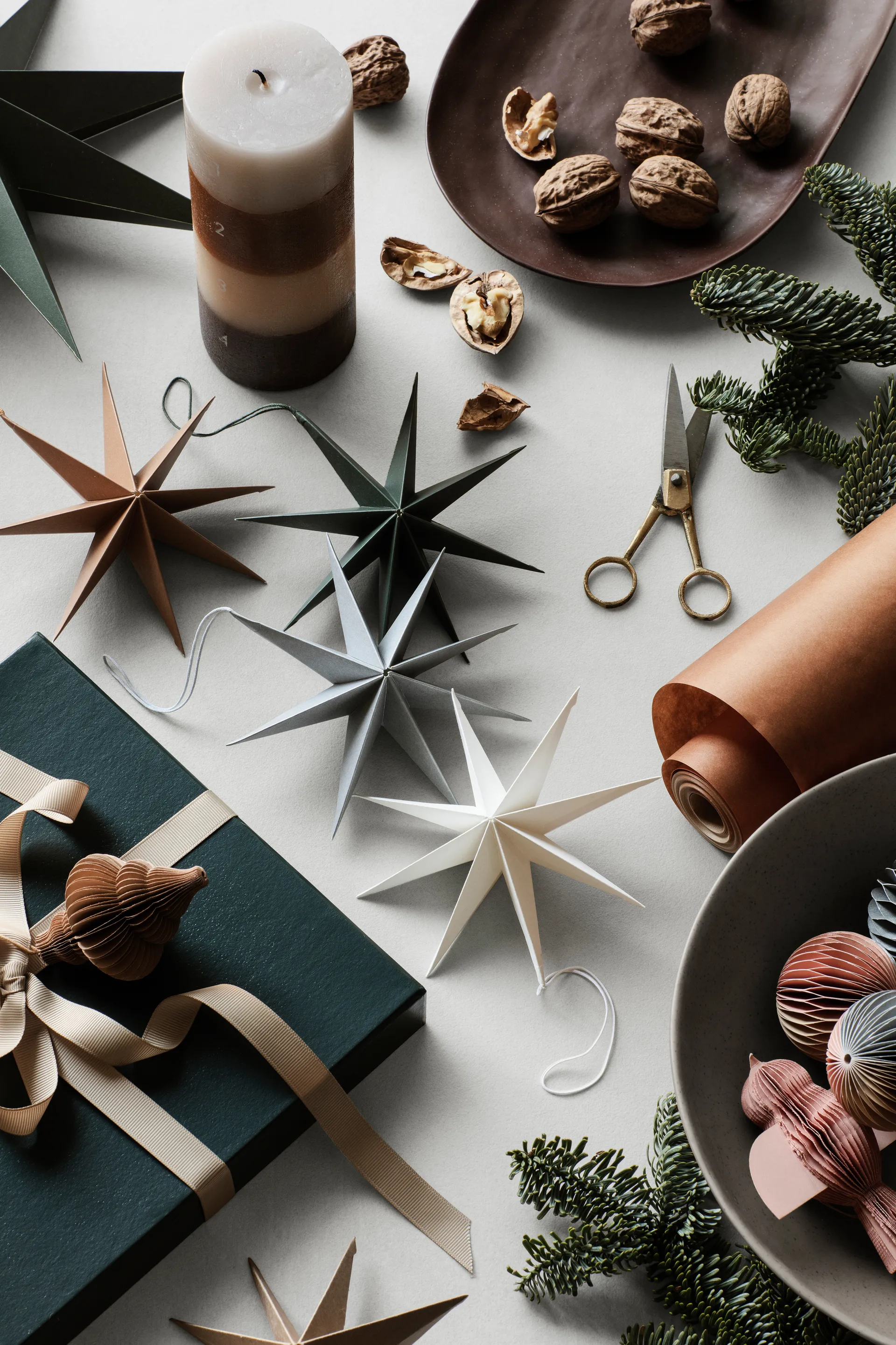 Estrella de papel Star Ø15 cm, Indian tan Broste Copenhagen