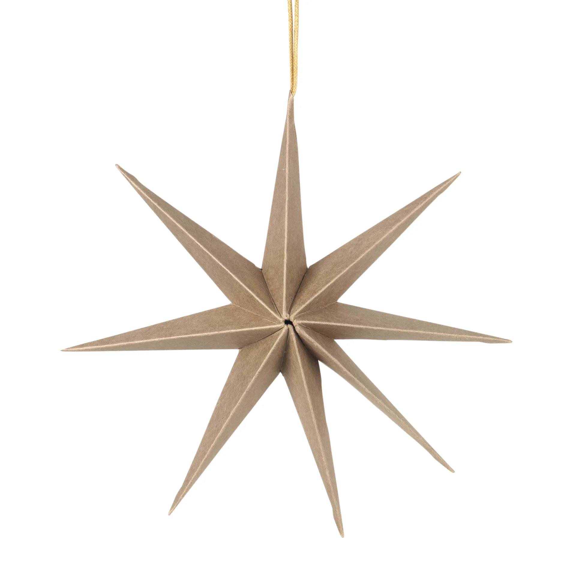 Estrella de papel Star Ø50 cm, Natural brown Broste Copenhagen
