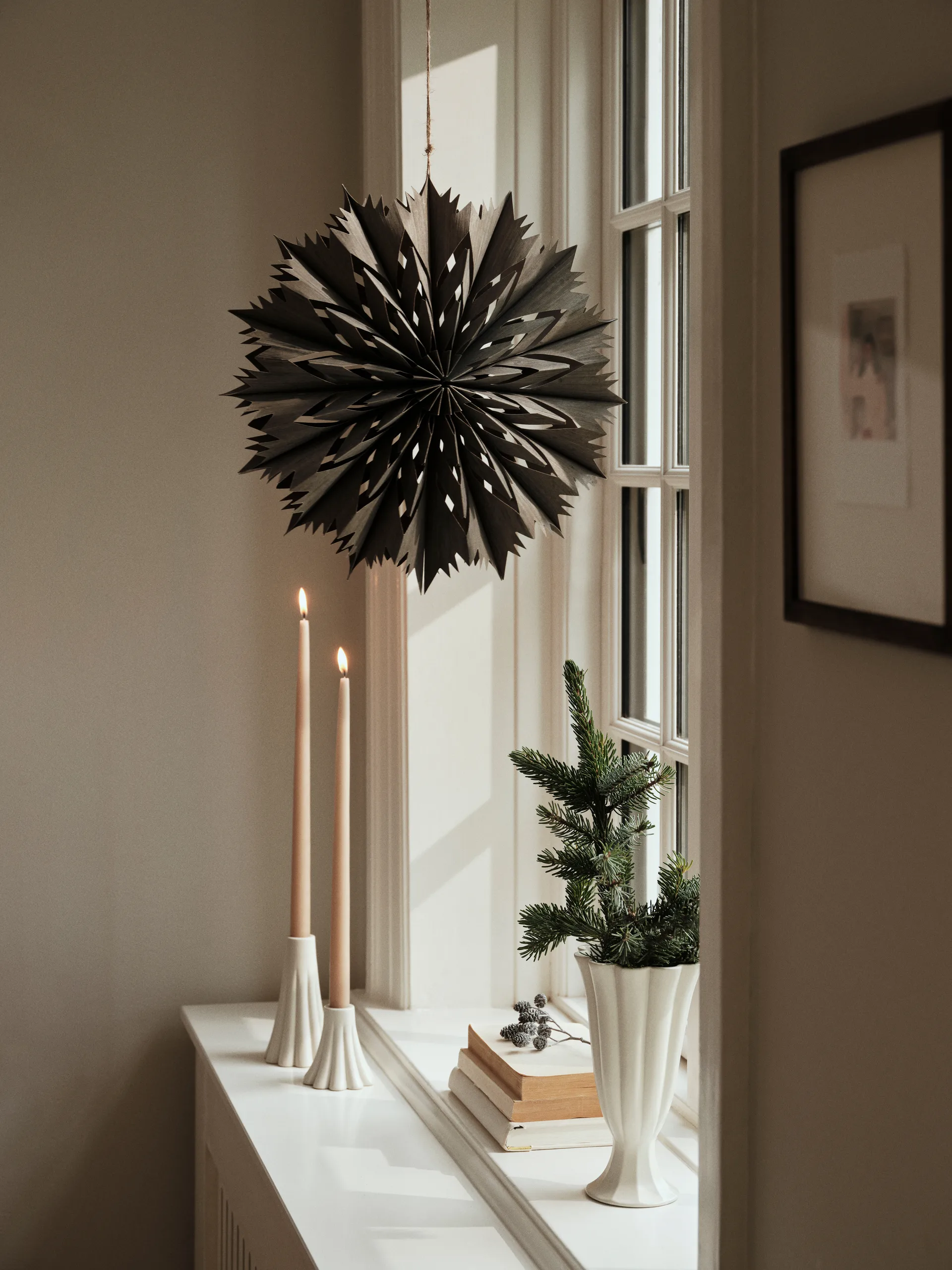Estrella decorativa Venja M Ø40 cm, Fungi Grey Broste Copenhagen