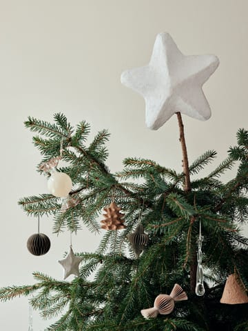 Estrella para árbol de Navidad Pulp 22 cm - White - Broste Copenhagen