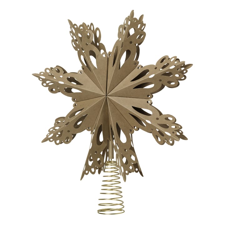 Estrella para copa de árbol Christmas star - Natural brown - Broste Copenhagen