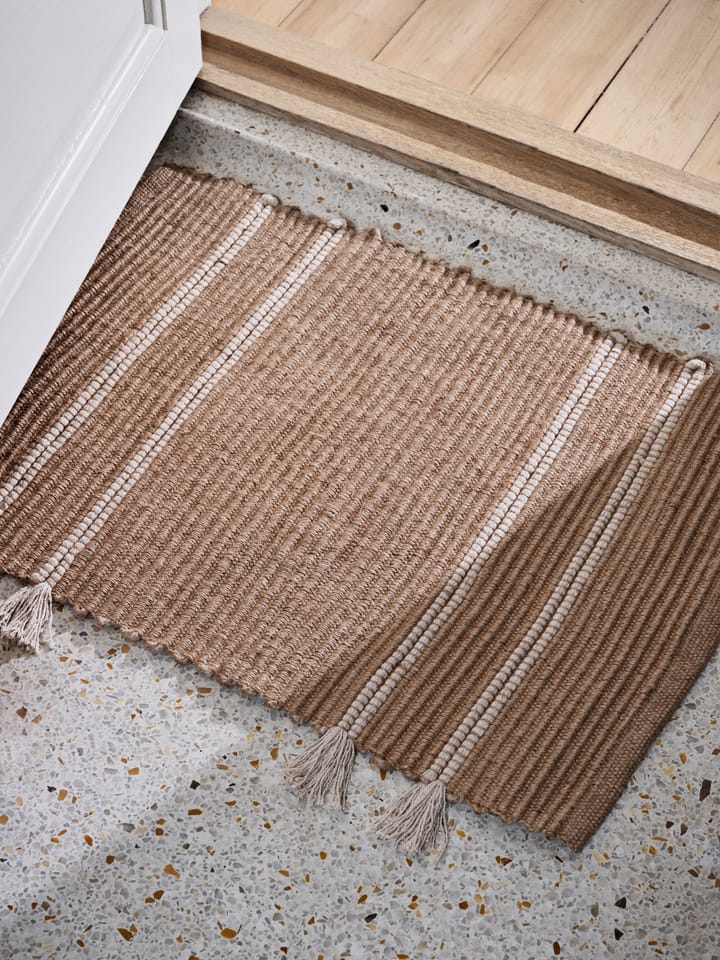Felpudo Ezra 50x70 cm, Natural-off white Broste Copenhagen