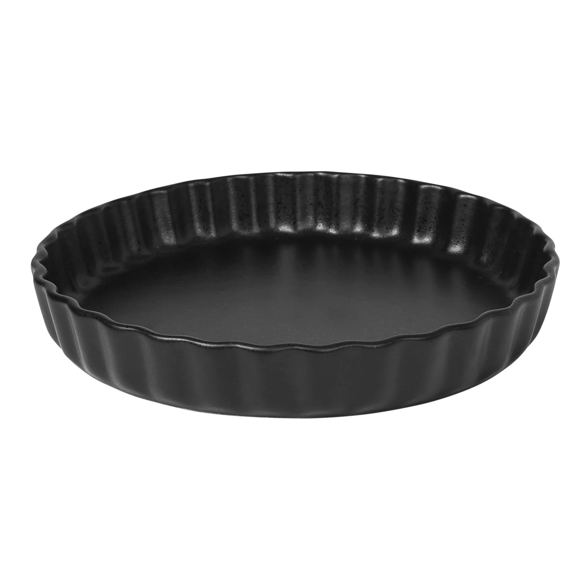 Fuente para horno redonda Vig negro, grande Broste Copenhagen