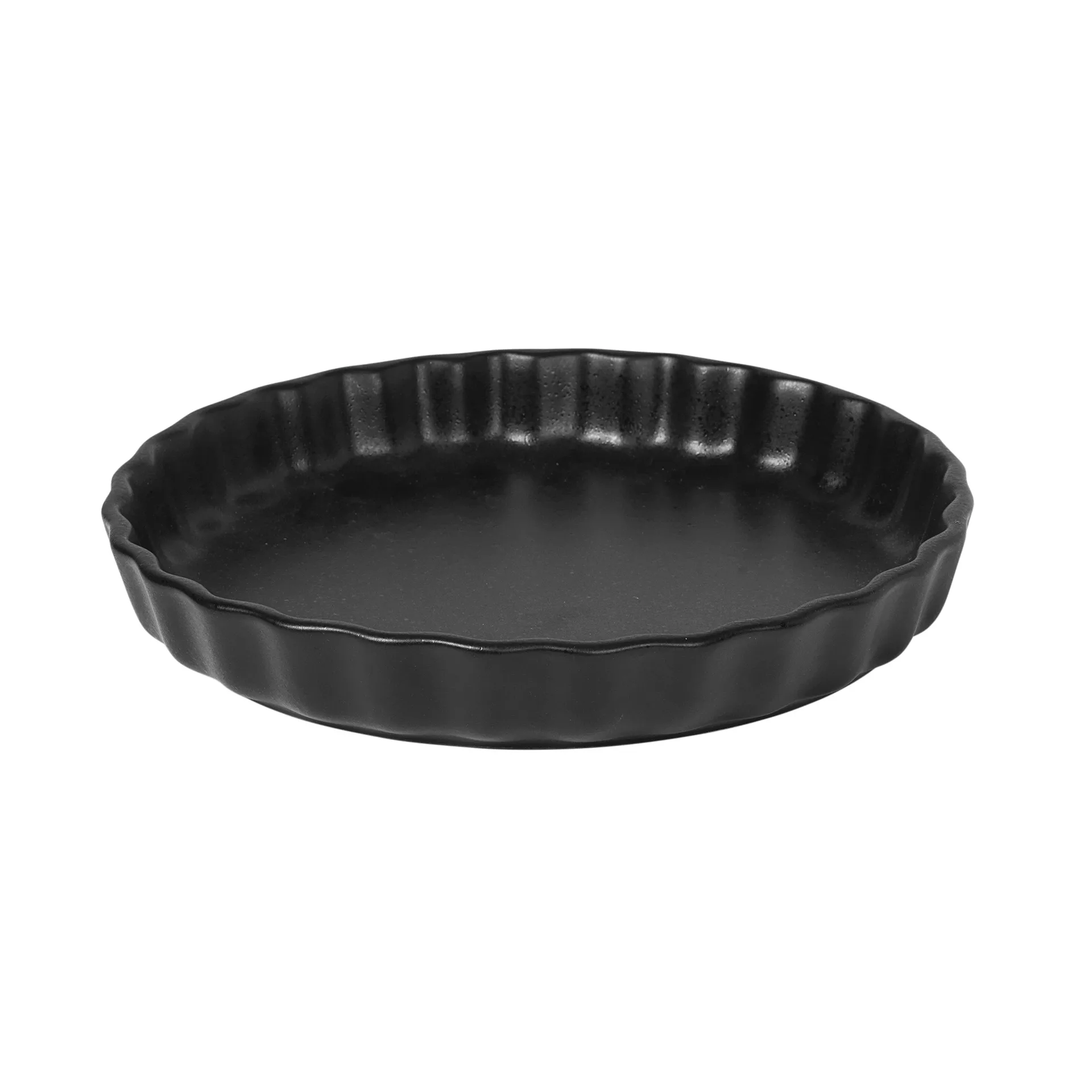 Fuente para horno redonda Vig negro, mediana Broste Copenhagen