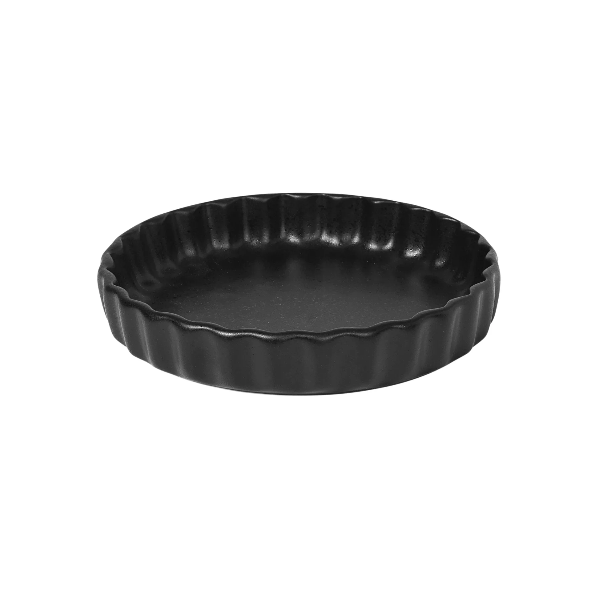Fuente para horno redonda Vig negro, pequeña Broste Copenhagen