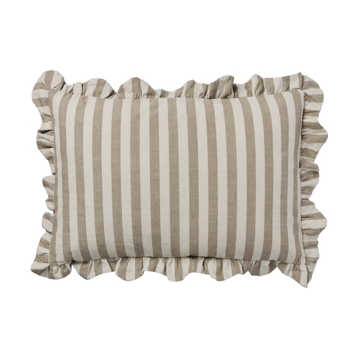 Funda de cojín Ina - Brown kelp-castle beige, 40x60 cm - Broste Copenhagen