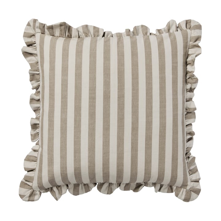 Funda de cojín Ina - Brown kelp-castle beige, 50x50 cm - Broste Copenhagen