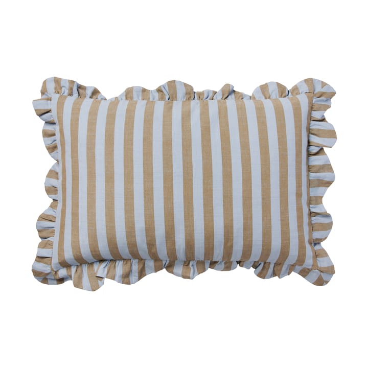 Funda de cojín Ina - Dusty blue-brown kelp, 40x60 cm - Broste Copenhagen