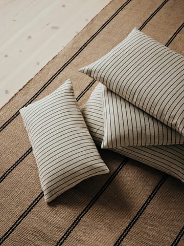 Funda de cojín Karen - Light beige-black, 30x50 cm - Broste Copenhagen