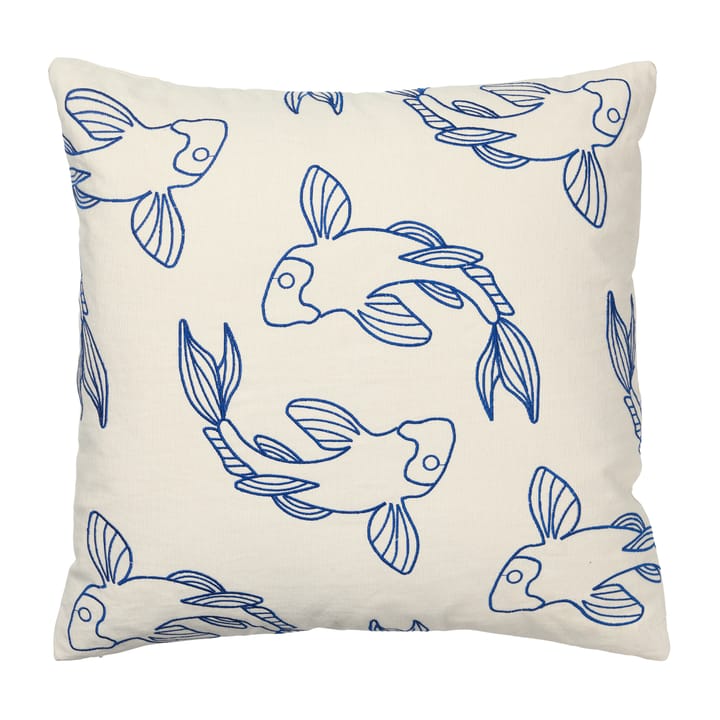 Funda de cojín Koi 50x50 cm, Intense blue Broste Copenhagen