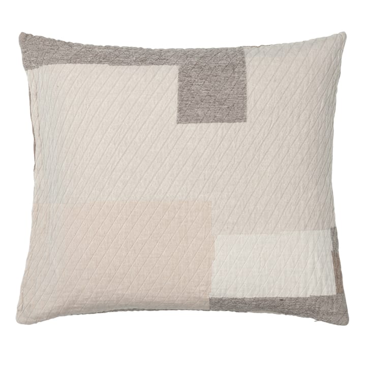 Funda para cojín Patch 60x60 cm, Beige-marrón Broste Copenhagen