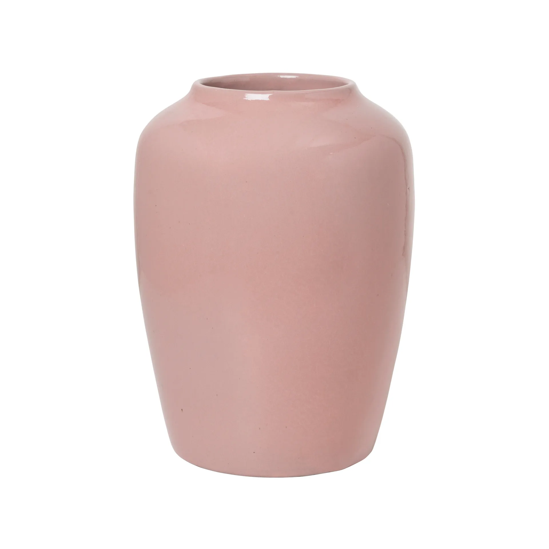 Jarrón de cerámica Cph Curve 24,5 cm, Light red Broste Copenhagen