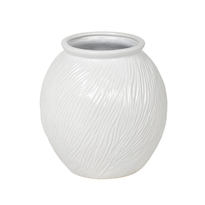 Jarrón de cerámica Sandy blanco - pequeño - Broste Copenhagen