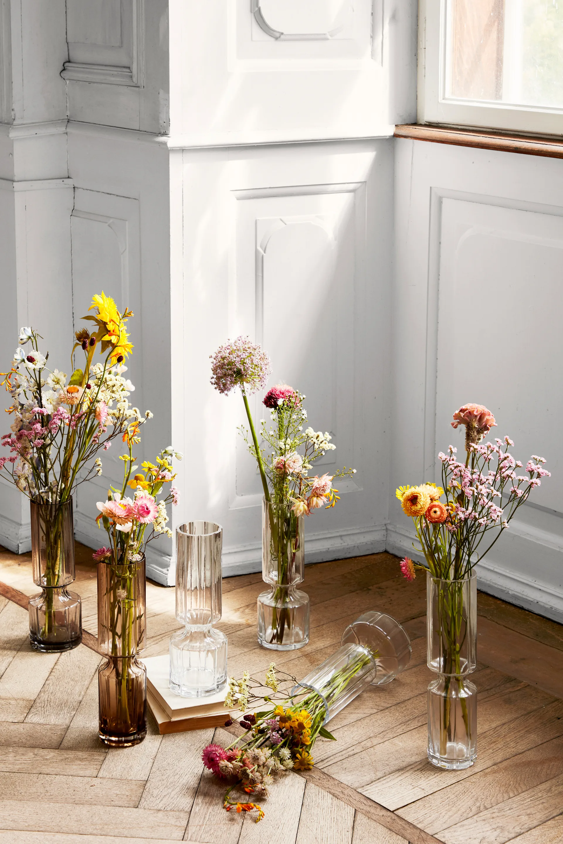 Jarrón de vidrio Hyacint 28,3 cm, Indian tan Broste Copenhagen