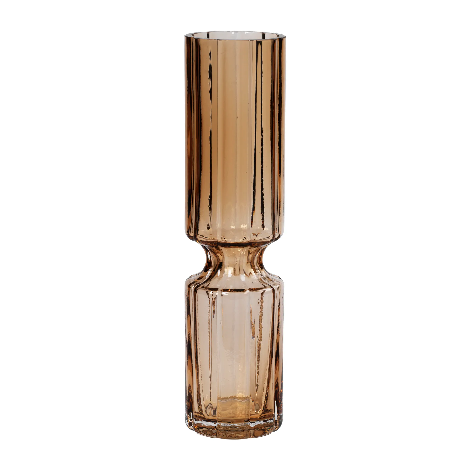 Jarrón de vidrio Hyacint 31,7 cm, Indian tan Broste Copenhagen