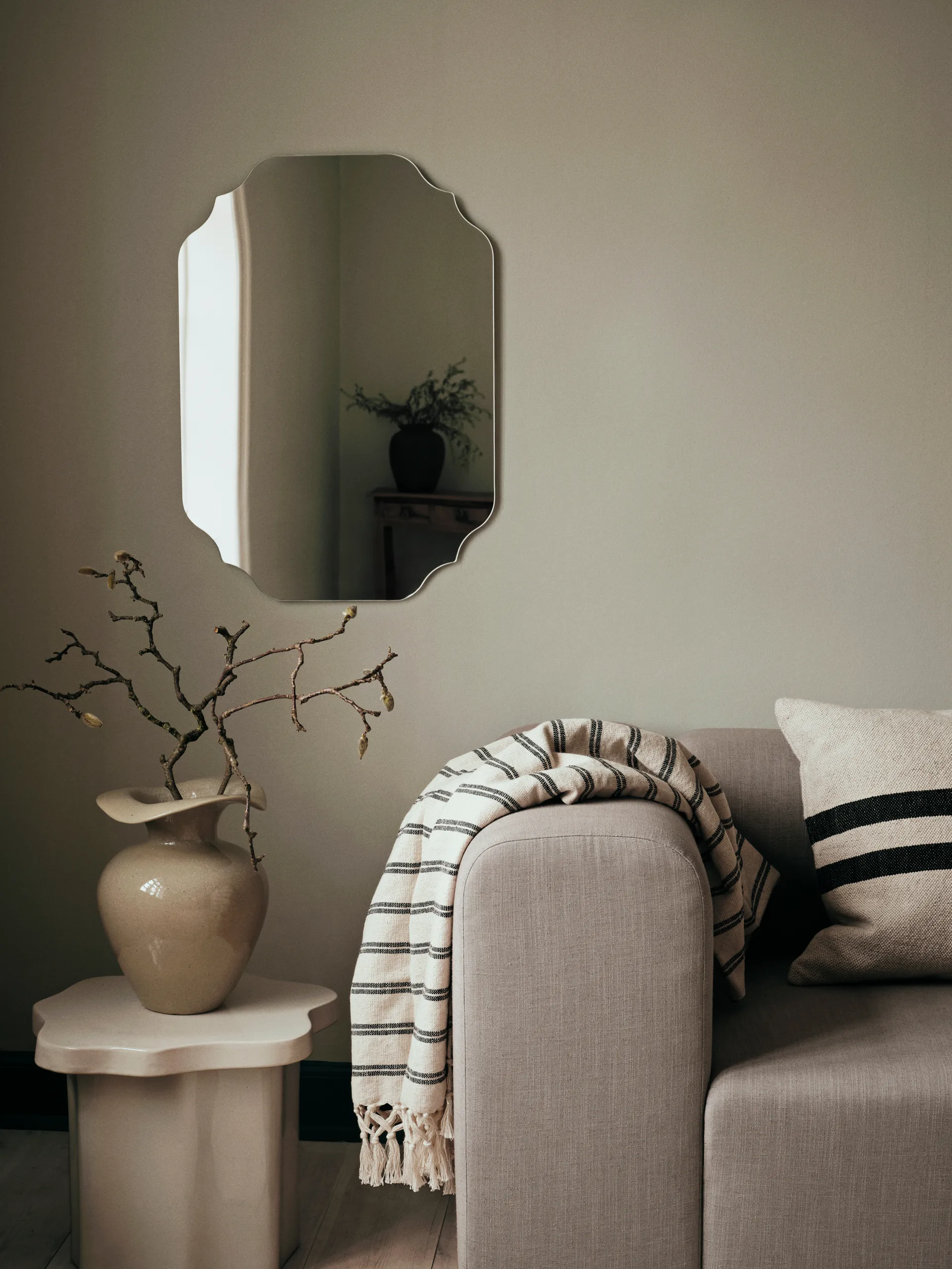 Jarrón Florentina M 32 cm, Beige Broste Copenhagen