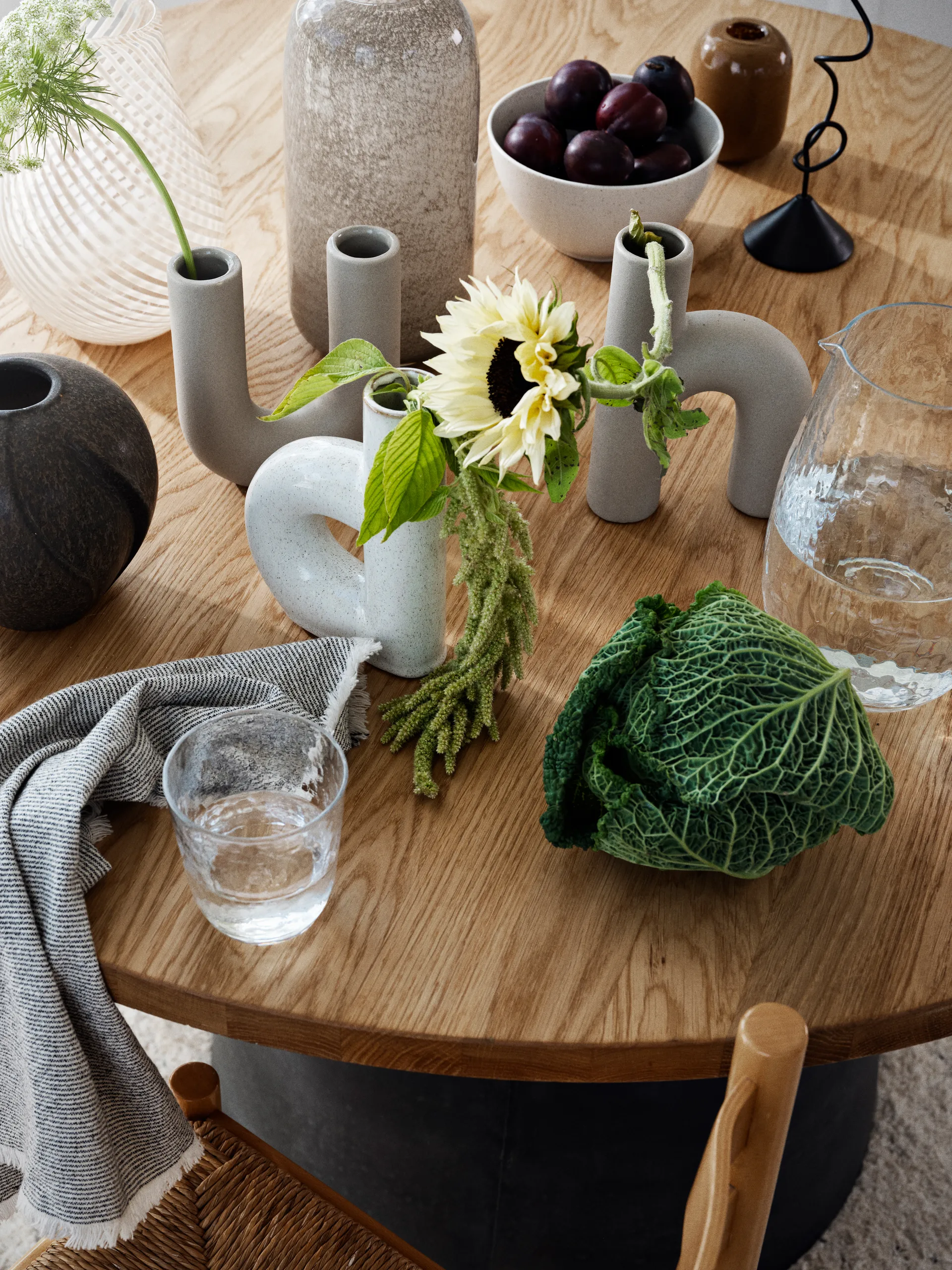 Jarrón Hector B Ø19 cm, Rainy day grey Broste Copenhagen