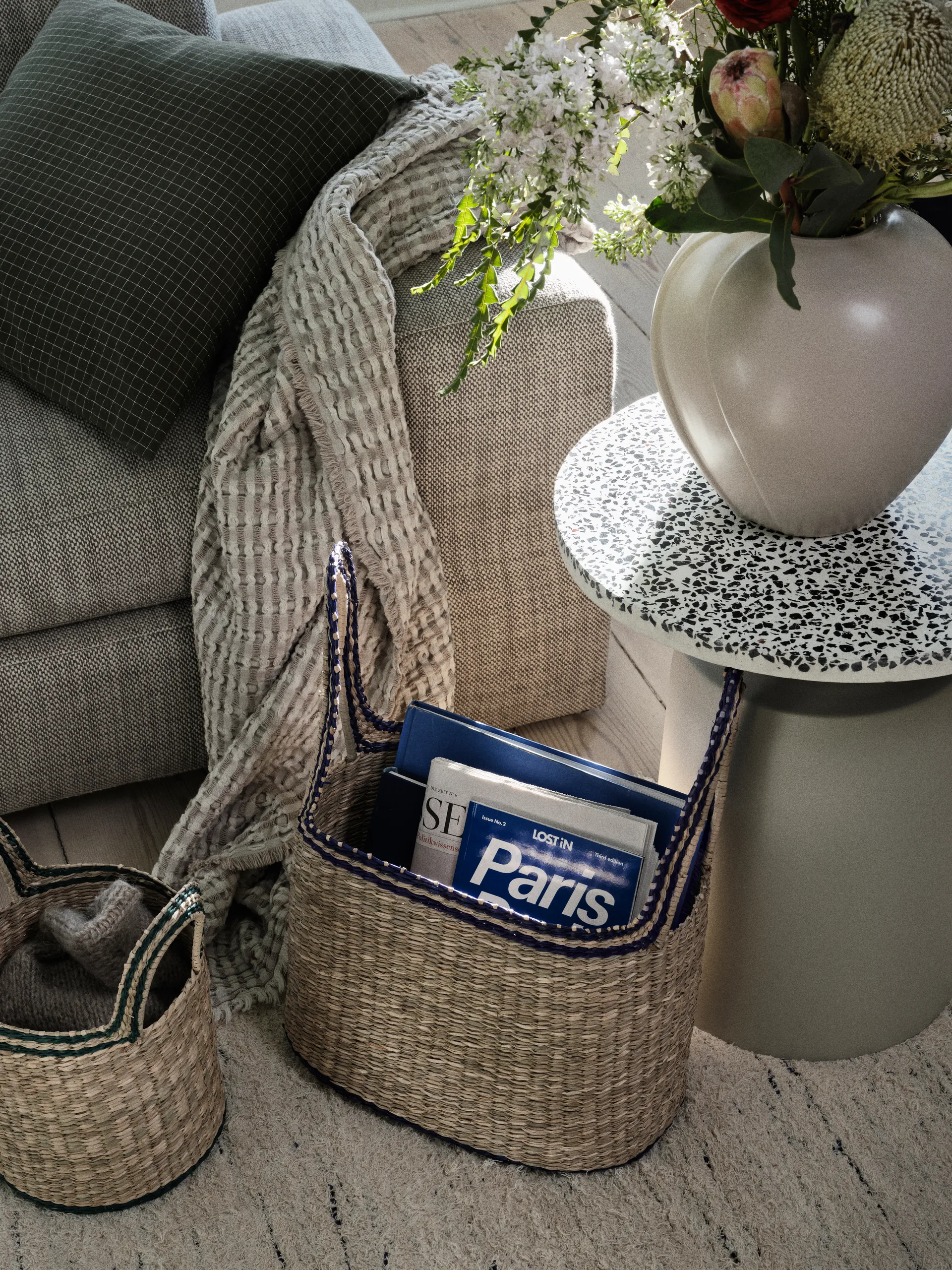 Jarrón Leda Ø25x25 cm, Grey sand Broste Copenhagen