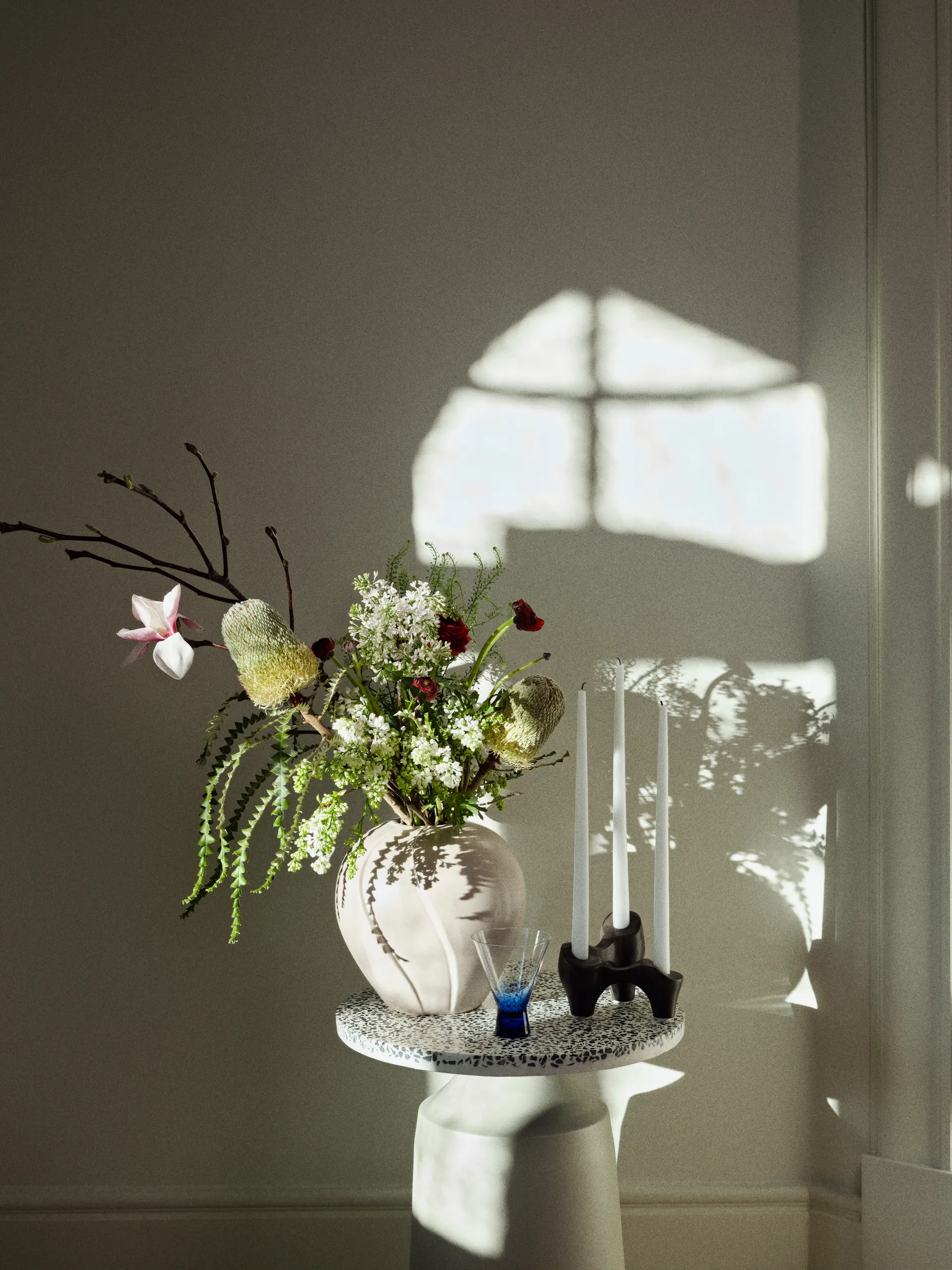 Jarrón Leda Ø25x25 cm, Grey sand Broste Copenhagen