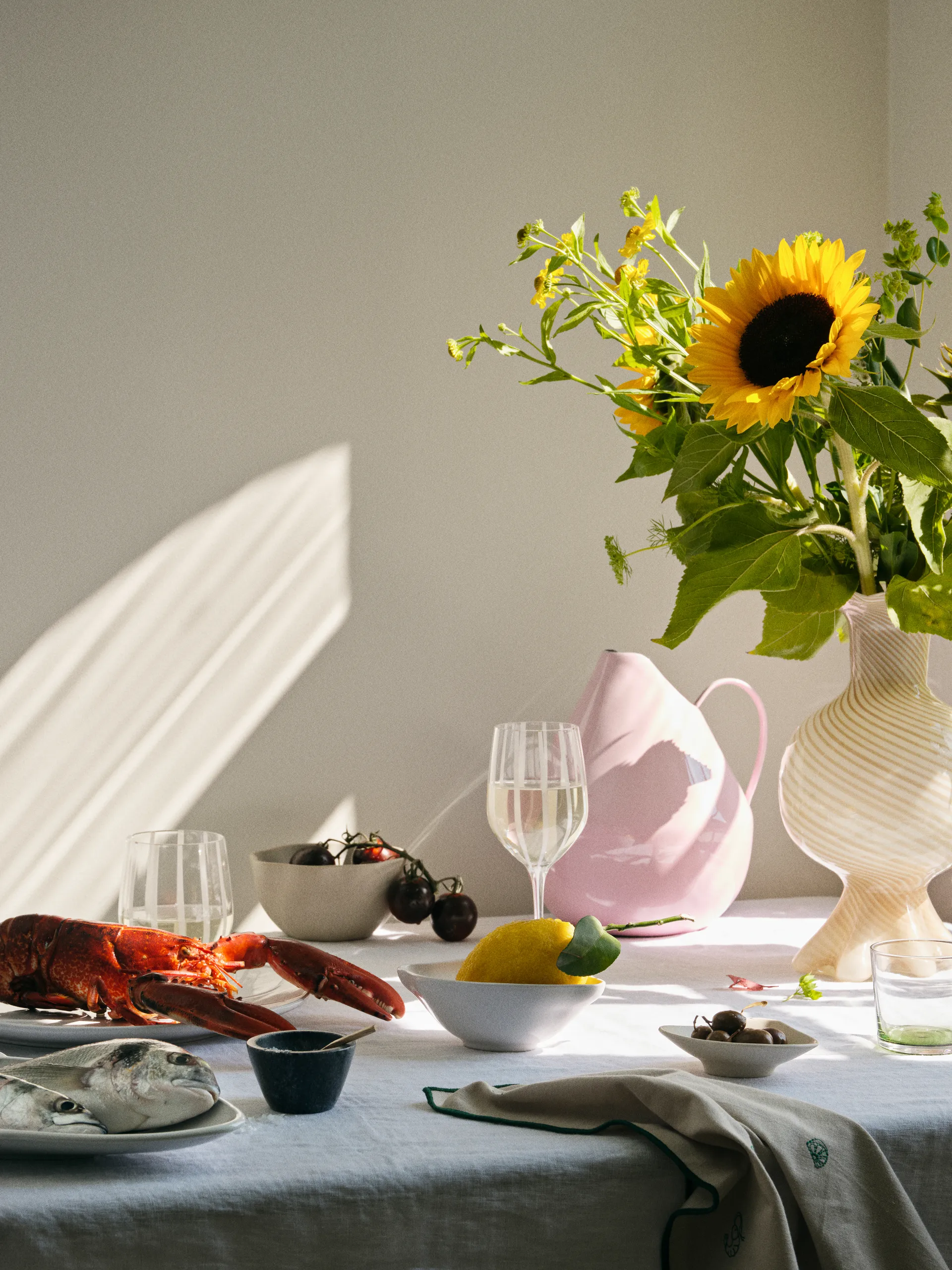 Jarrón Rosario 25 cm, Fairy pink Broste Copenhagen