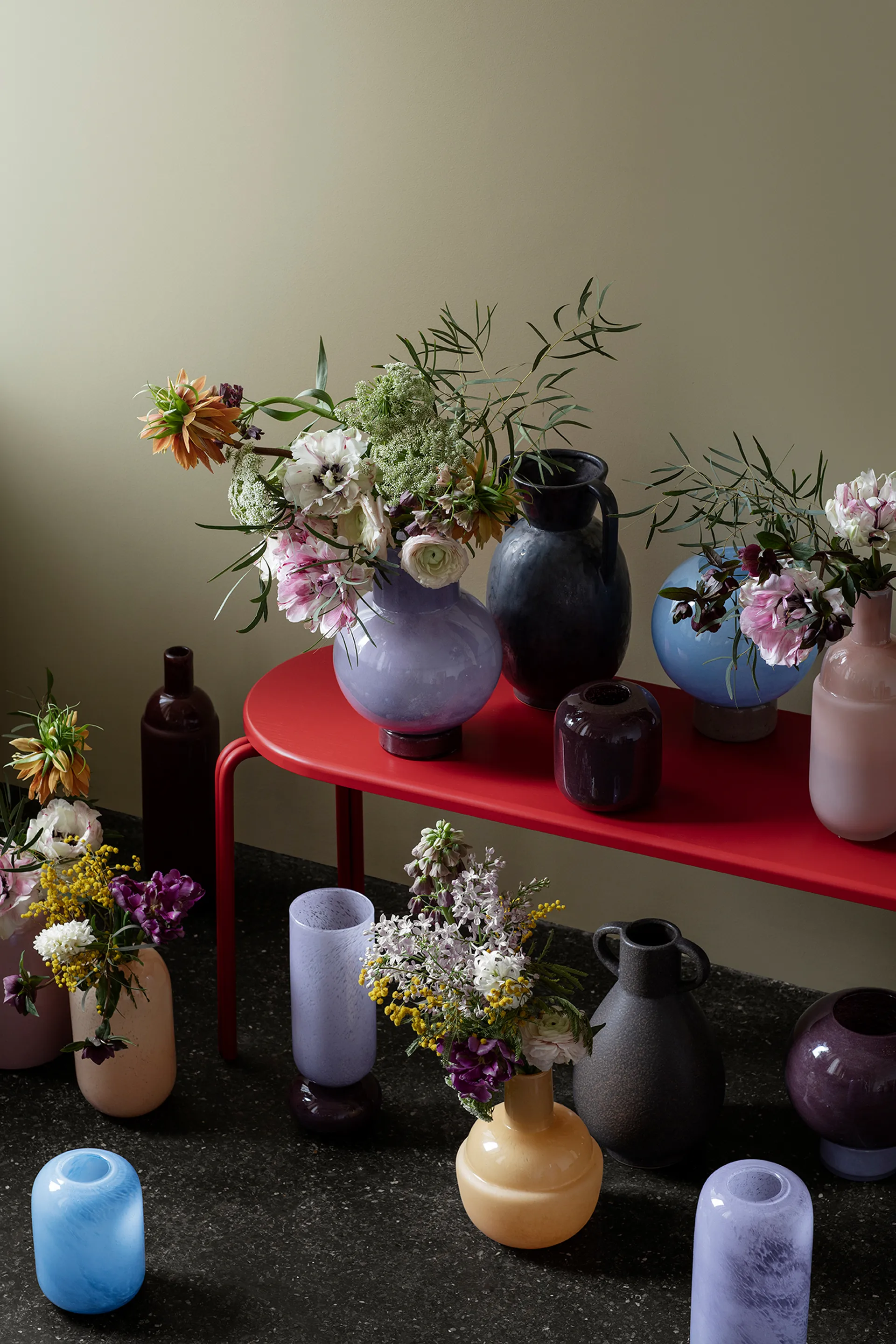 Jarrón Simi 29 cm, Antique grey-black Broste Copenhagen