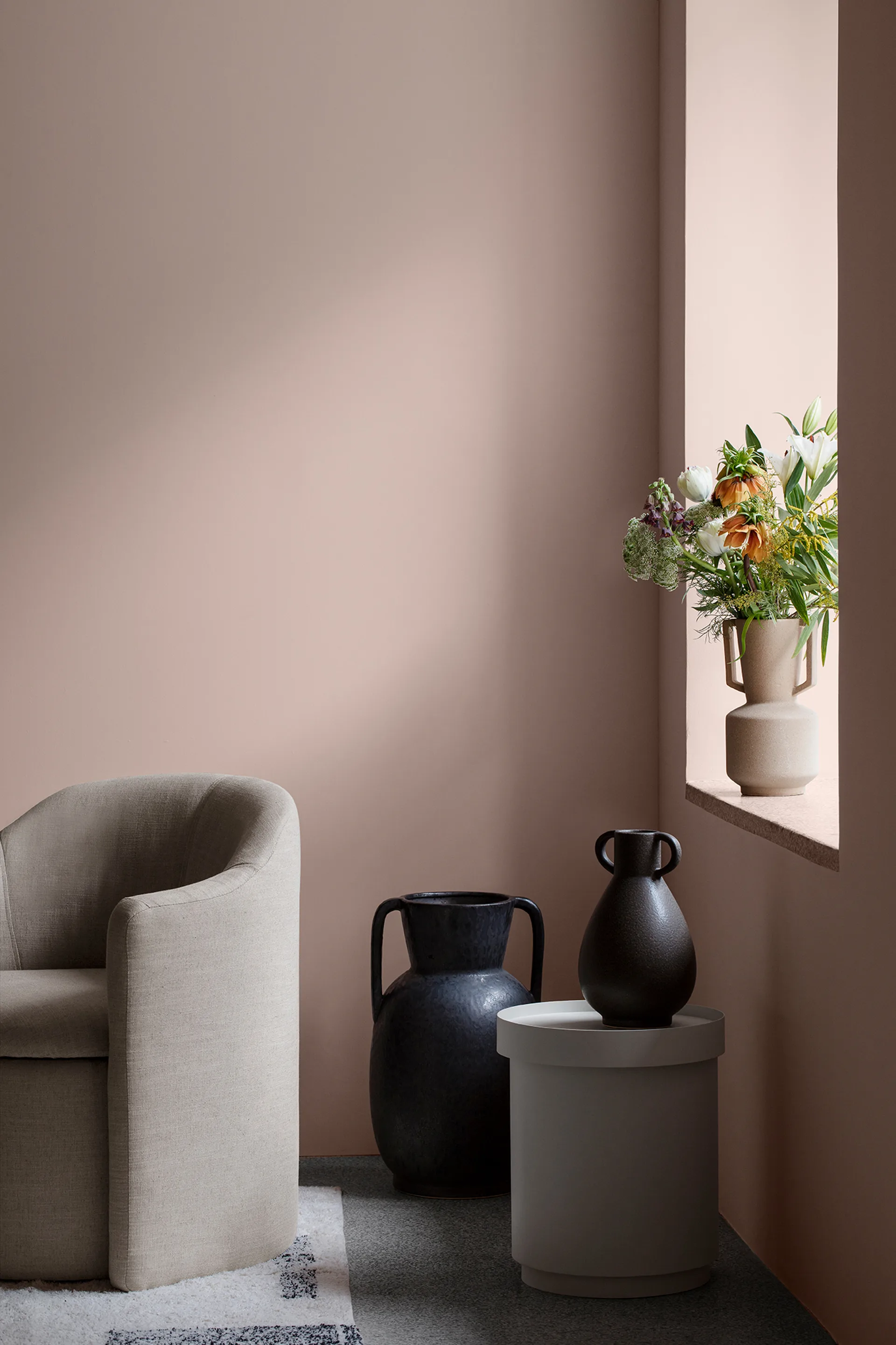 Jarrón Simi 52 cm, Antique grey-black Broste Copenhagen