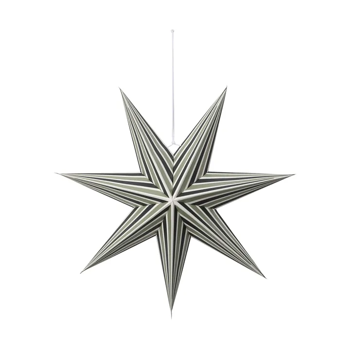 Joy estrella de Adviento - Deep Forest-Light Sage, L - Broste Copenhagen