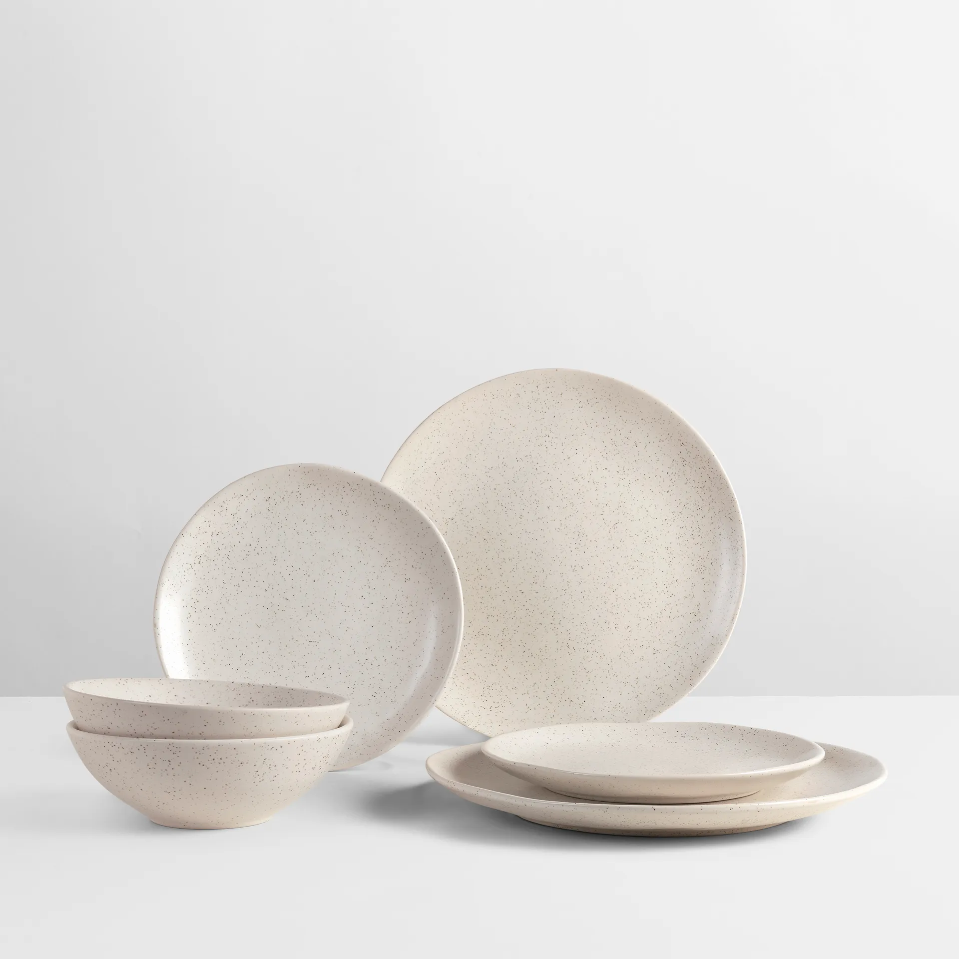 Juego de cena para dos Nordic Vanilla, 6 piezas Broste Copenhagen