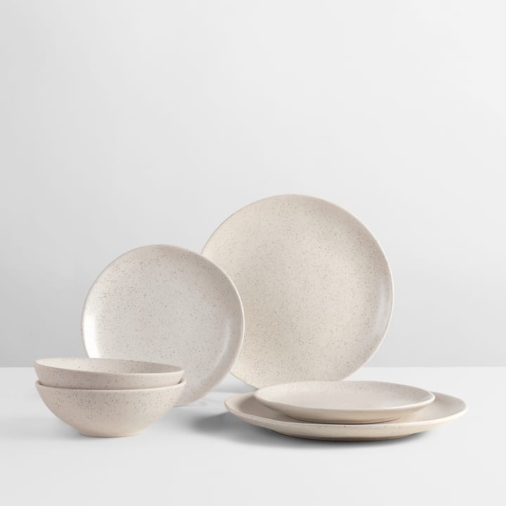 Juego de cena para dos Nordic Vanilla, 6 piezas Broste Copenhagen