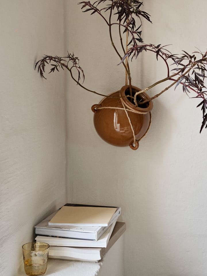 Maceta colgante Eya Ø22 cm, Brown Broste Copenhagen
