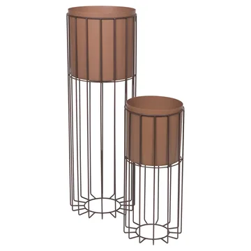 Maceta con soporte Fenja 2 piezas - Rustic brown - Broste Copenhagen