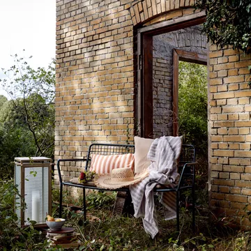 Manta de algodón Frankie 130x180 cm - Orchid hush light purple - Broste Copenhagen