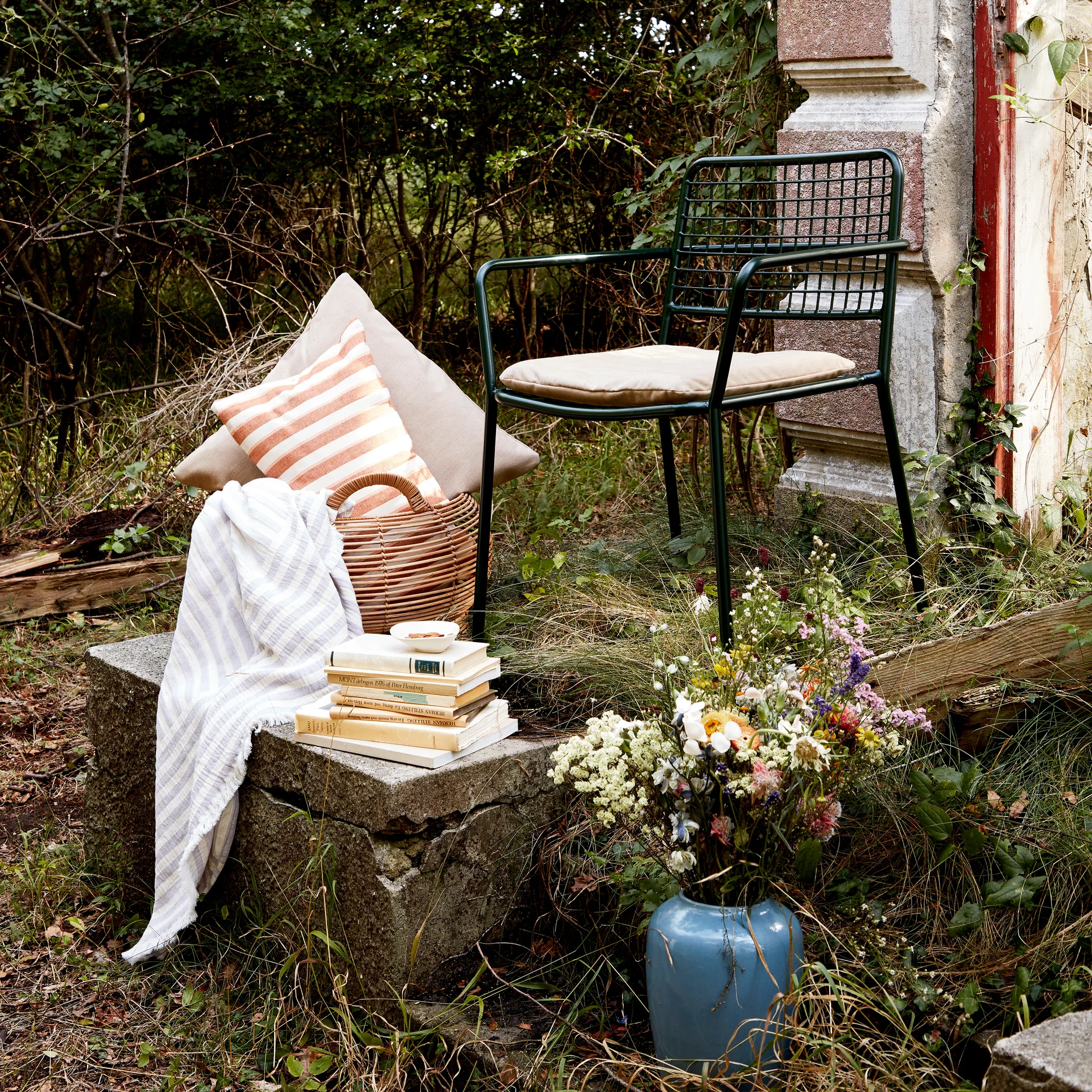 Manta de algodón Frankie 130x180 cm, Orchid hush light purple Broste Copenhagen