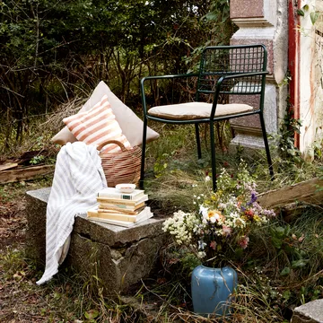 Manta de algodón Frankie 130x180 cm - Orchid hush light purple - Broste Copenhagen