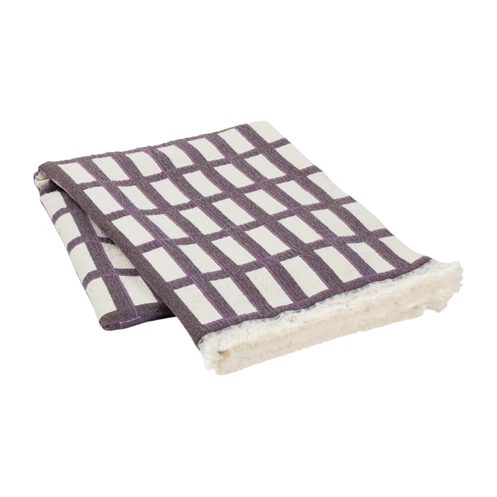 Manta de algodón Isa 130x180 cm, Decadent cocolate-purple Broste Copenhagen