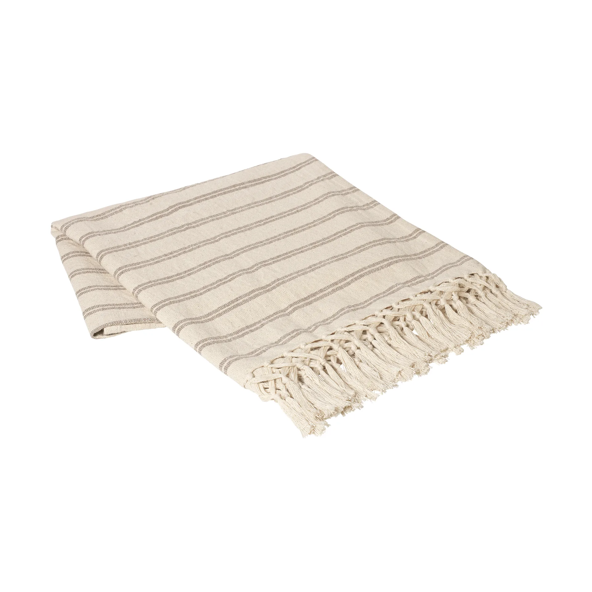 Manta Elly 130x160 cm, Fungi grey-natural Broste Copenhagen